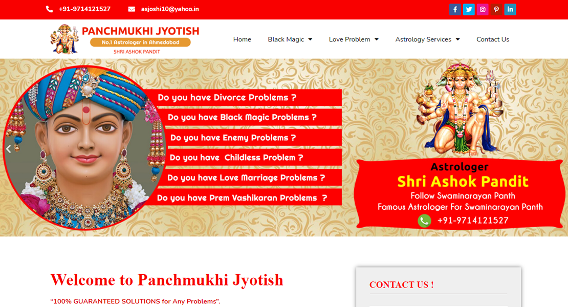 Astrologerpanchmukhijyotish SEO Case Study